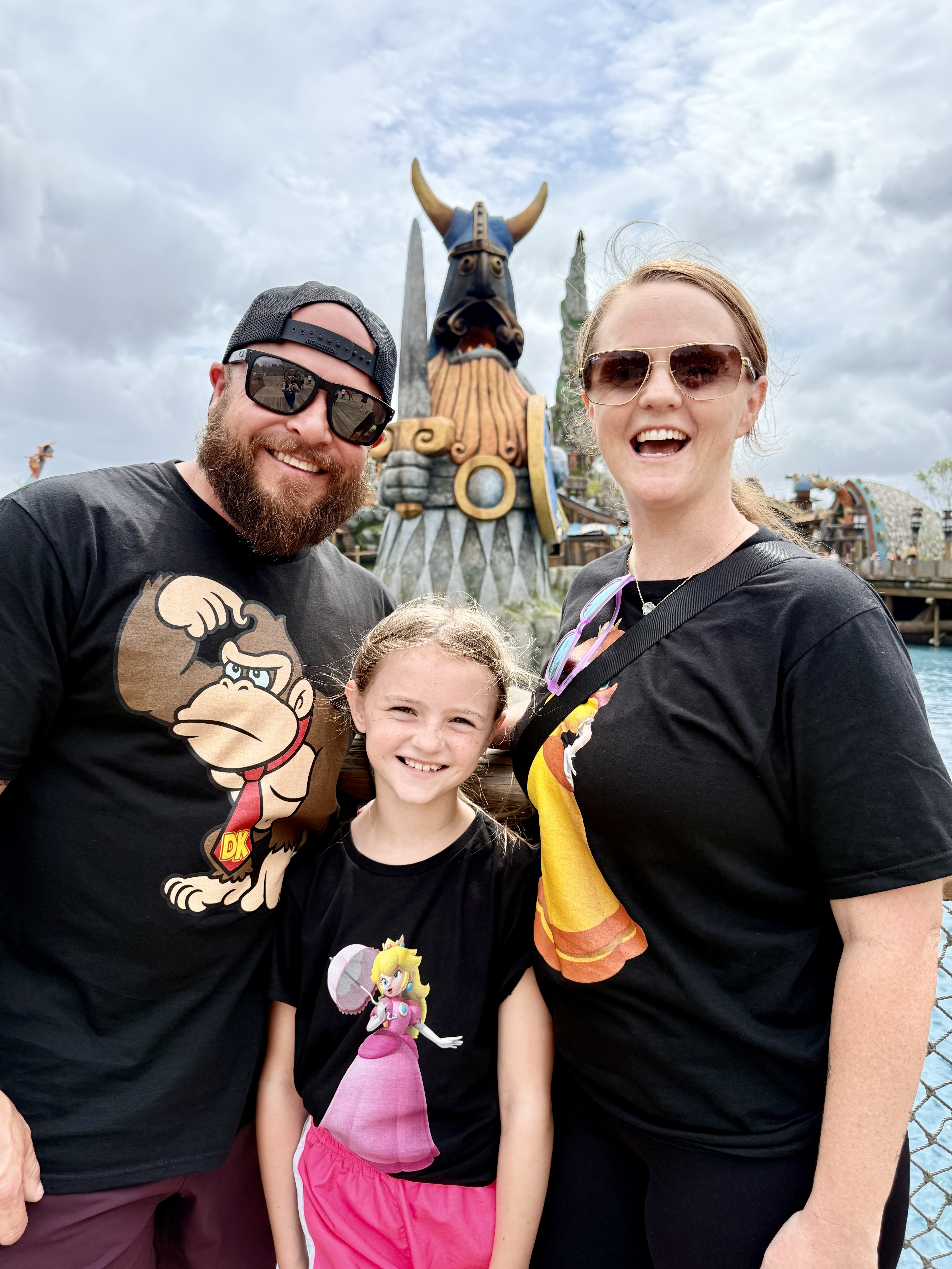 Mike with his family at Disney